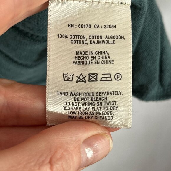 Knitted & Knotted Teal Open-Front Knit Lightweight Cardigan 100% Cotton Size XS - Picture 6 of 10